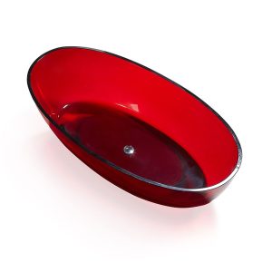 MO-004ST CW Wanna wolnostojąca owalna przezroczysta 170X80X58CM