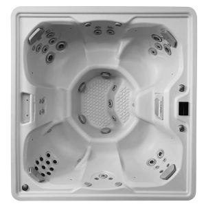 Wanna ogrodowa z hydromasażem VIKING SPAS - ASCENT II Silver - Carbon 218x218x91,5cm