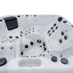 Zbliżenie: Spa ogrodowe 5 osobowe 83 dysze Biała perła Czarna