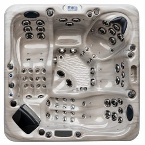 Spa ogrodowe 5 osobowe 83 dysze akryl Cappucino obudowa Czarna 230x230