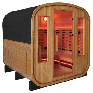 Sauna ogrodowa Fińska beczka z piecem VANTA 4-6 osobowa 200x200cm