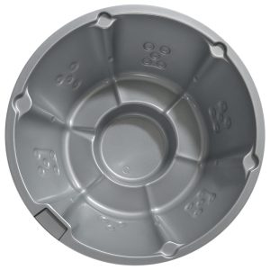 Wkład akrylowy do balii ogrodowej BORA 6-osobowej Szara perła 200 cm