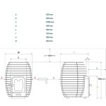 Detal: HUUM HIVE Wood 17 LS - piec do sauny na drewno