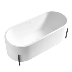 MO-0119 Wanna wolnostojąca owalna z kamienia syntetycznego 160X70X56CM