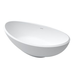 MO-0019 Wanna wolnostojąca owalna z kamienia syntetycznego 159X87X56CM