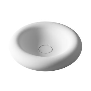 Umywalka nablatowa z kamienia syntetycznego okrągła UM-0278 42X42X10CM