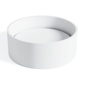 Umywalka nablatowa z kamienia syntetycznego okrągła UM-006B 40X40X15CM