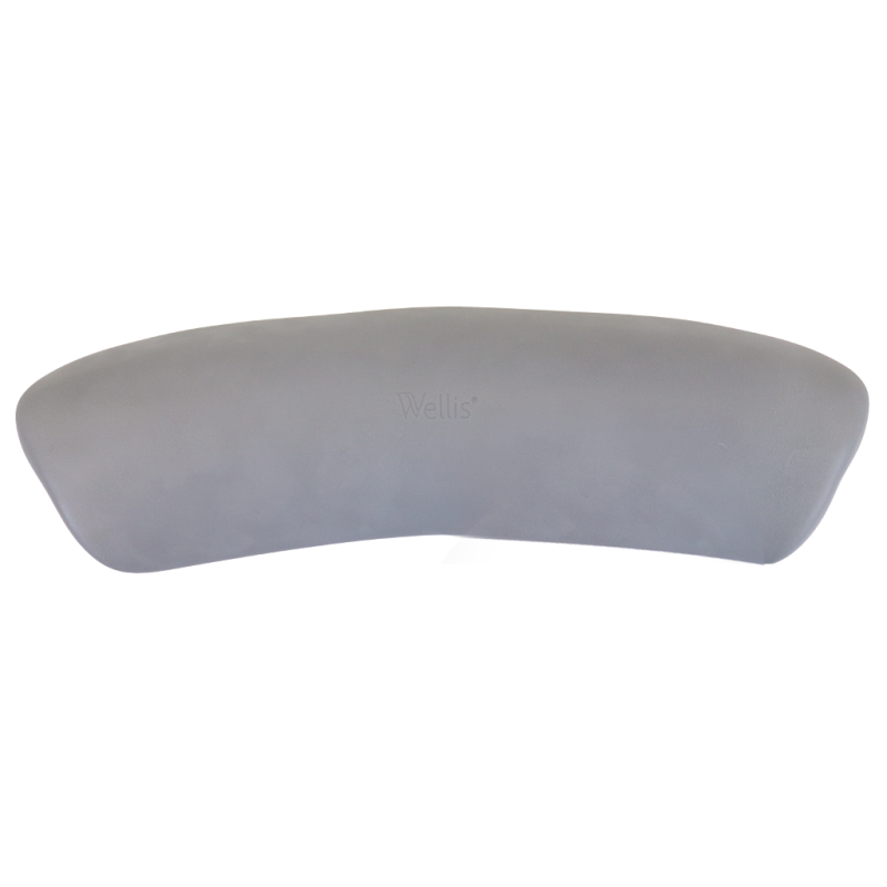 Zagłówek Wellis AF00032 [AC-WE132] do spa ogrodowego, jasnoszary, długość 460 mm, ergonomiczny i wodoodporny, dostępny na wannyspaogrodowe.pl