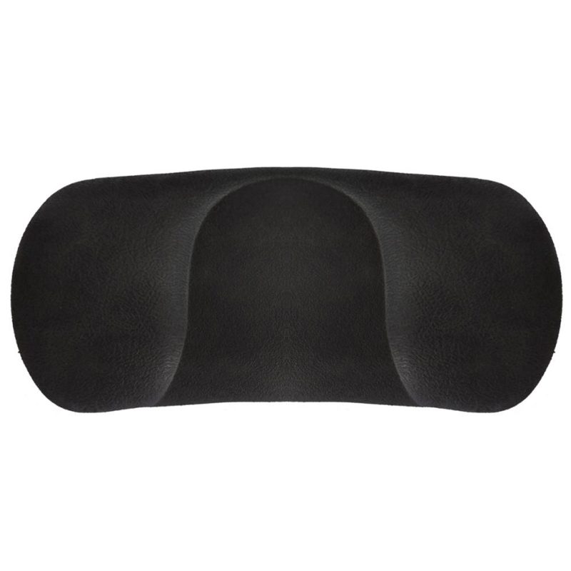 Zagłówek do spa ogrodowego w kolorze ciemnoszarym, kompaktowy i ergonomiczny, wykonany z odpornej pianki EVA, mocowanie na śruby, trwały i wodoodporny