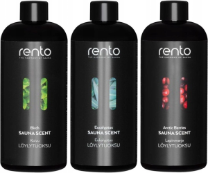 Zestaw zapachów do sauny RENTO 3x400ml – Eukaliptus Brzoza Jagoda