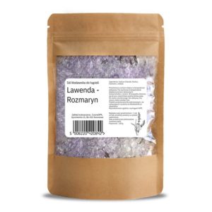 sól do kąpieli lawenda&rozmaryn z suszonymi ziołami, 150 g – naturalny produkt do kąpieli CosmoSPA