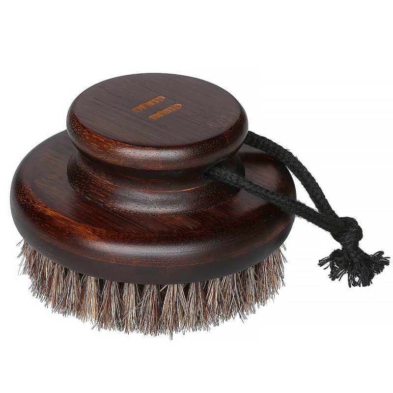 RENTO szczotka do ciała bambusowa 9,5 cm – masaż na sucho, peeling, naturalna pielęgnacja