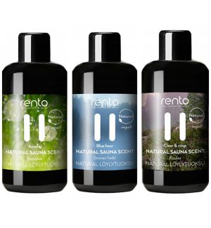 Zestaw olejków do sauny RENTO 3x100ml Naturalne BIO Fińskie