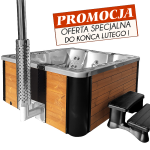 Balia Spa ogrodowe Harmony 6 osobowe 36 dysz Akryl Szara perła 220x220