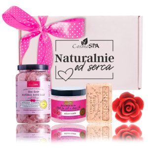 Zestaw do kąpieli CosmoSPA RÓŻANY – prezent w eleganckim pudełku