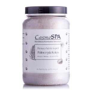 Pieniąca sól do kąpieli CosmoSPA Kokos Polinezyjski 550g Odprężenie