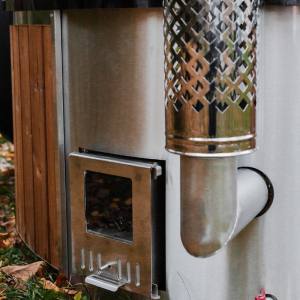 Wewnętrzny piec z kominem do balii ze stali nierdzewnej AISI304 30kW