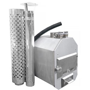 Piec do balii ogrodowej 25kW z kominem Stal nierdzewna AISI 304