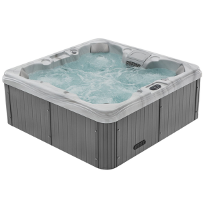 Spa ogrodowe RS20 7 osobowe 34 dysz akryl Biały marmurkowy obudowa Szara 190×190