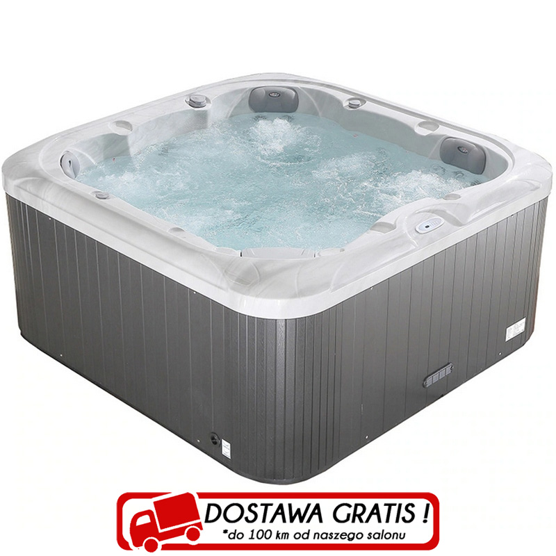 Spa ogrodowe RS30 6 osobowe 34 dysz akryl Biało-Szary obudowa Szara 200x200