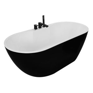 WM-2072DB-12 Wanna wolnostojąca z czarną baterią 170X80X58CM