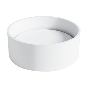 Umywalka nablatowa z kamienia syntetycznego okrągła UM-006B 40X40X15CM