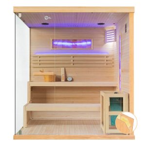 MO-EP4S PRAWA Sauna sucha z piecem HARVIA 8 kW 175X140X190CM