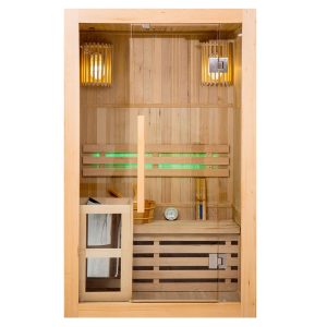 MO-EA2 Sauna sucha z piecem HARVIA 2,3 kW i izolacją ścian 120X105X190CM