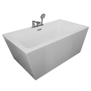 MO-1039D Wanna wolnostojąca przyścienna z baterią chromowaną 170X80X58CM