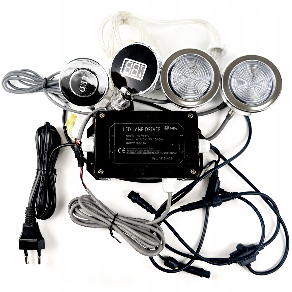 Zestaw oświetlenia LED do SPA Balii 230V 2 lampy + termometr - obrazek 2