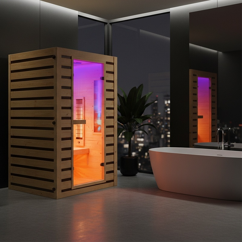 Sauna sucha Infrared TROMSO 2 osobowa 230V 120x105x190cm - obrazek 10