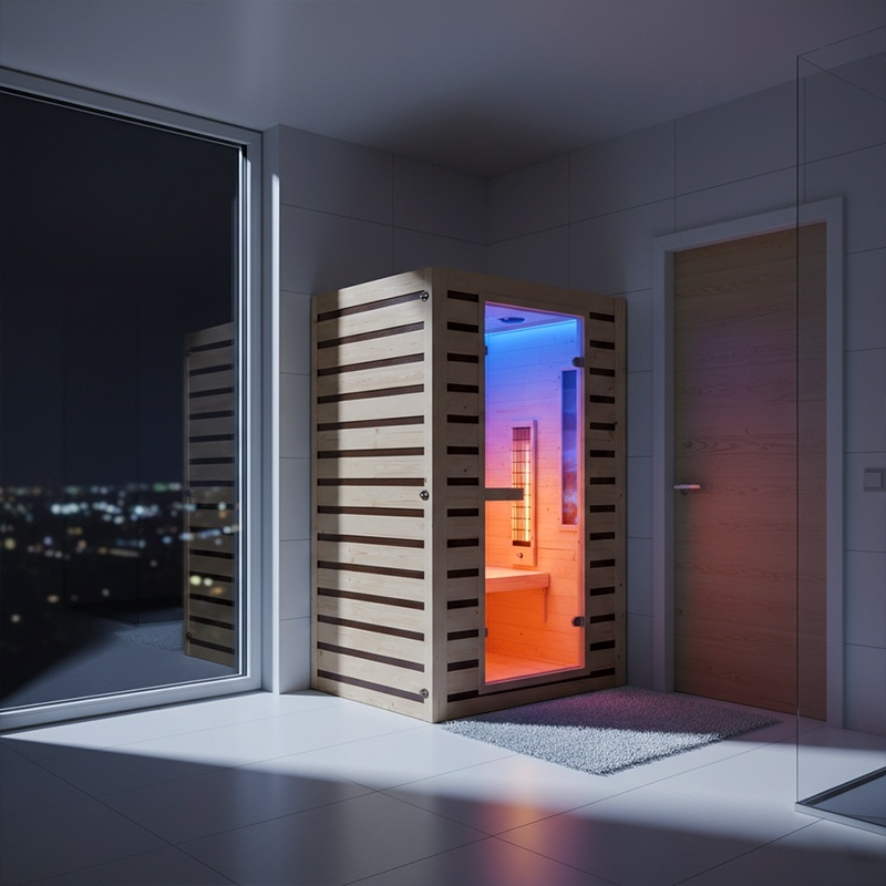 Sauna sucha Infrared TROMSO 2 osobowa 230V 120x105x190cm - obrazek 14