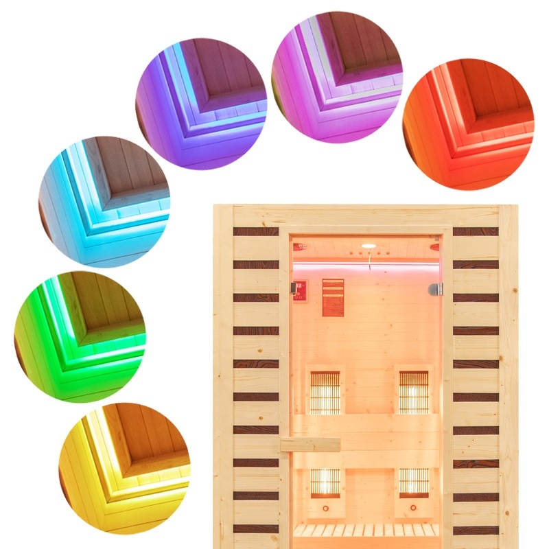 Sauna sucha Infrared TROMSO 2 osobowa 230V 120x105x190cm - obrazek 12