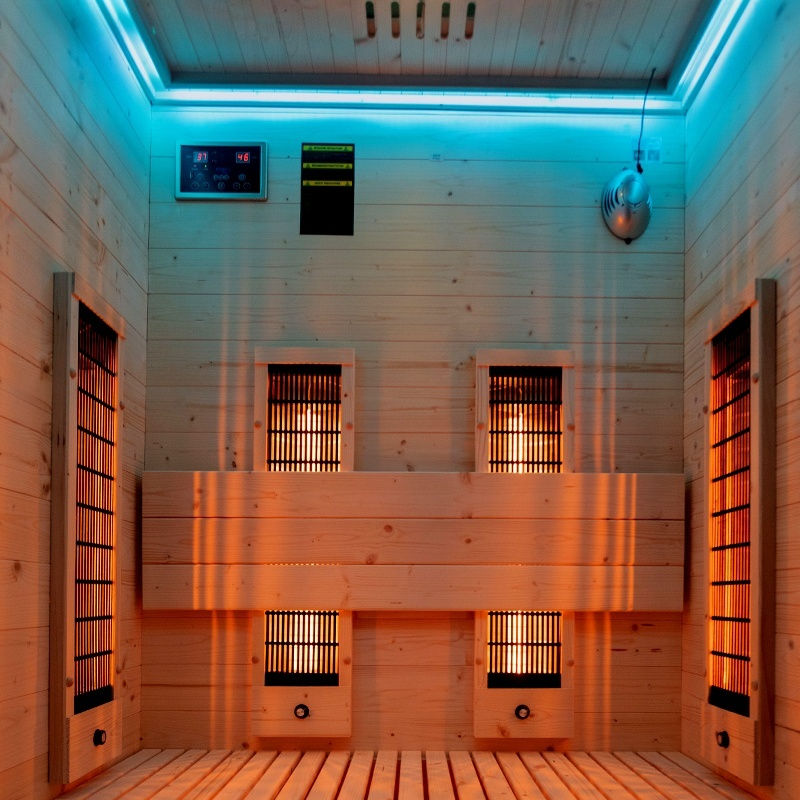 Sauna sucha Infrared TROMSO 2 osobowa 230V 120x105x190cm - obrazek 5