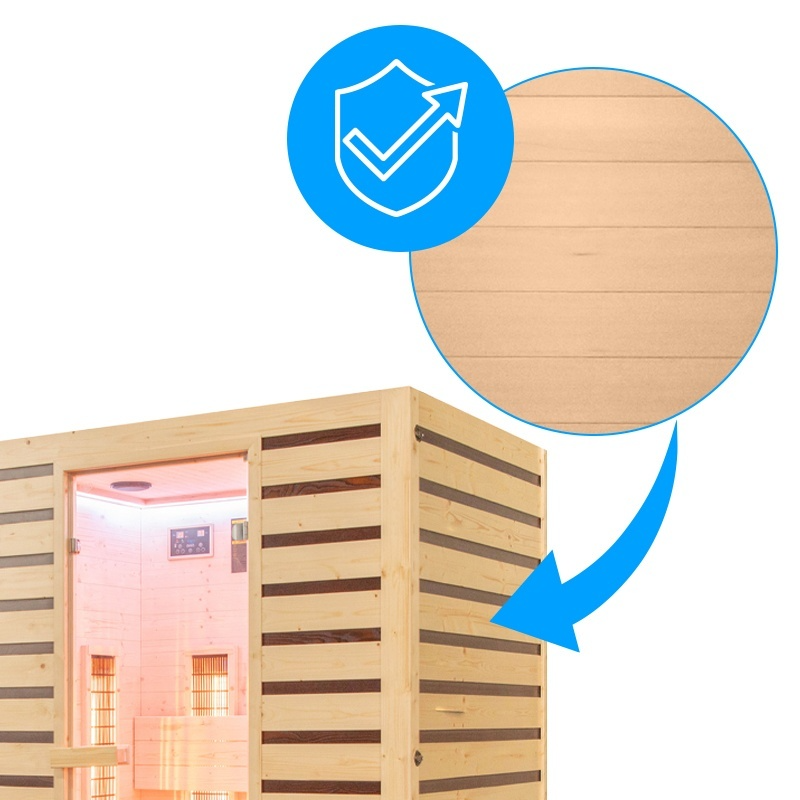 Sauna sucha Infrared TROMSO 3 osobowa 230V 153x110x190cm - obrazek 14