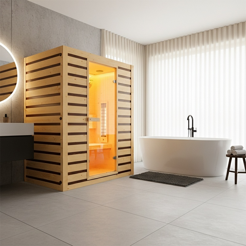 Sauna sucha Infrared TROMSO 3 osobowa 230V 153x110x190cm - obrazek 15