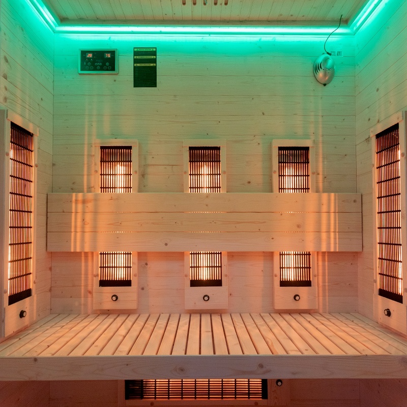 Sauna sucha Infrared TROMSO 3 osobowa 230V 153x110x190cm - obrazek 6