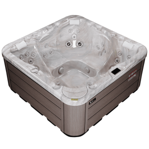 Spa ogrodowe PS200 5 osobowe 31 dysz akryl Biało-szary obudowa Szara 200x200