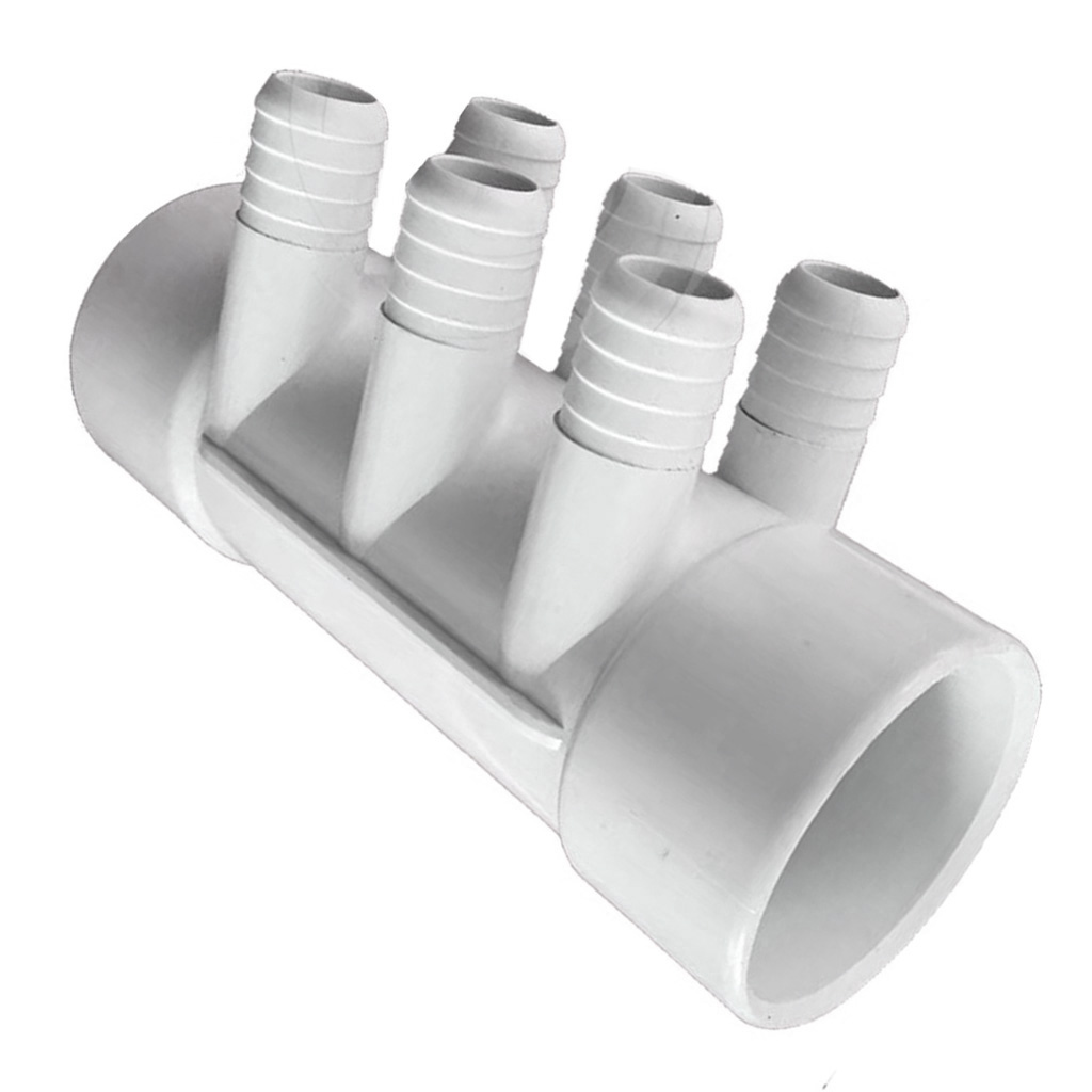 Rozdzielacz PVC 2 cale F 6 wyjść 3/4 cala do hydromasażu SPA ogrodowego