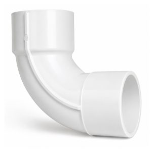 Kolano PVC 1,5 cala 90 stopni Dwukielichowe - łagodny łuk do instalacji SPA