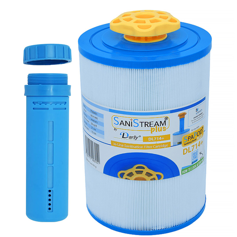 Filtr do Spa Jacuzzi Darlly SaniStream+ DL714+ (210mm) z pojemnikiem