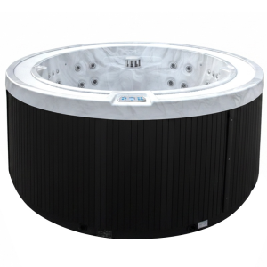Spa ogrodowe 7 osobowe 61 dysz akryl Biały marmur obudowa Antracyt 240×240