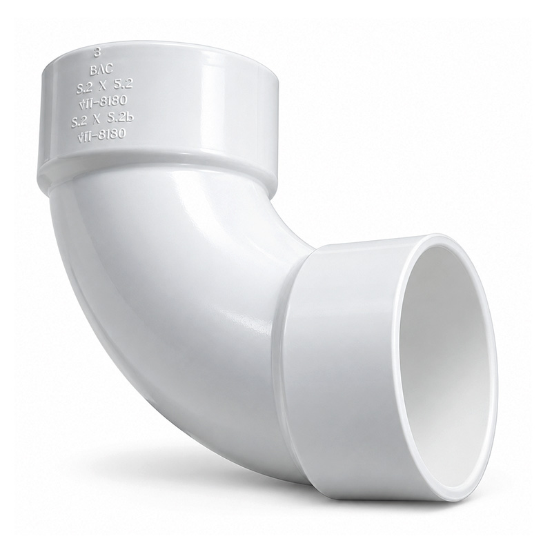 Kolanko PVC 90 stopni 2 cale łagodny łuk do jacuzzi SPA